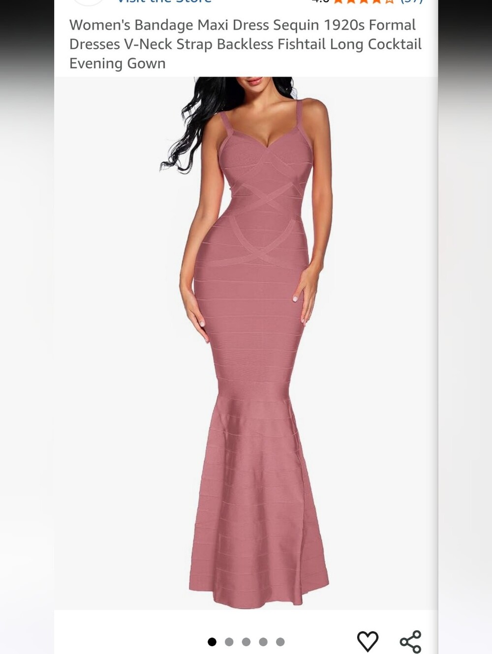 Antique Pink Bandage-Style Maxi Dress | Size Small | NWT